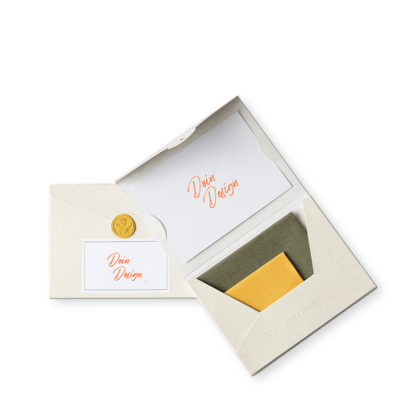 Custom branded beeswax wipe with your design